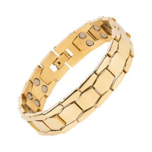OMSAN CARE® Bio Magnetic Latest Therapy Double Ton Titanium Metal Bracelet For Men & Women